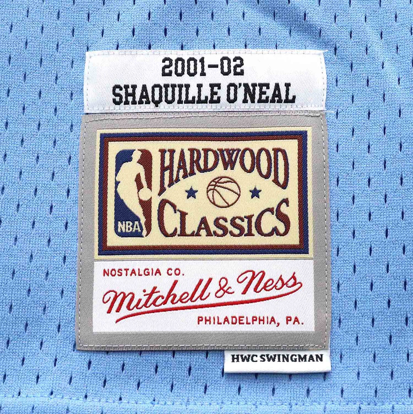 Men's Shaquille O'Neal Los Angeles Lakers Mitchell & Ness 2001-02 Hardwood Classics Swingman Jersey - Powder Blue