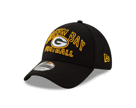 Men's Green Bay Packers New Era 2020 NFL Draft Alternate Black 39THIRTY Flex Hat