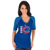 Women's Majestic Chicago Cubs Royal AC Team Icon Raglan Tee - Pro Jersey Sports