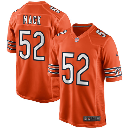 Men's Chicago Bears Khalil Mack Nike Orange Game Jersey