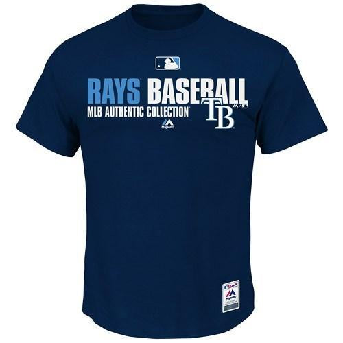 Men's MLB Tampa Bay Rays Navy Authentic Collection Team Favorite T-Shirt