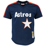 Men's Craig Biggio Houston Astros Mitchell & Ness Cooperstown Mesh Batting Practice Jersey - Navy - Pro Jersey Sports