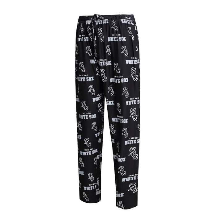 Men's Chicago White Sox MLB Black Offroad Knit Pajama Pants