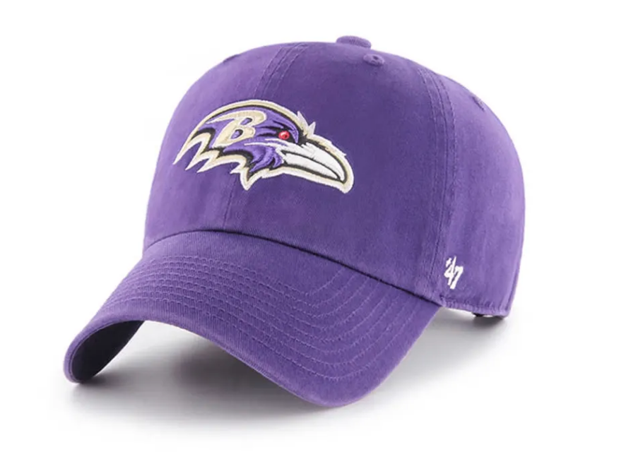 Baltimore Ravens Royal Purple Legacy Clean Up Adjustable Hat By 47 Brand