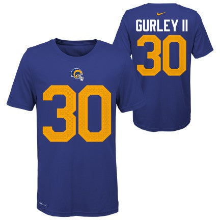Youth Los Angeles Rams Todd Gurley Nike NFL Pride Name and Number T- shirt