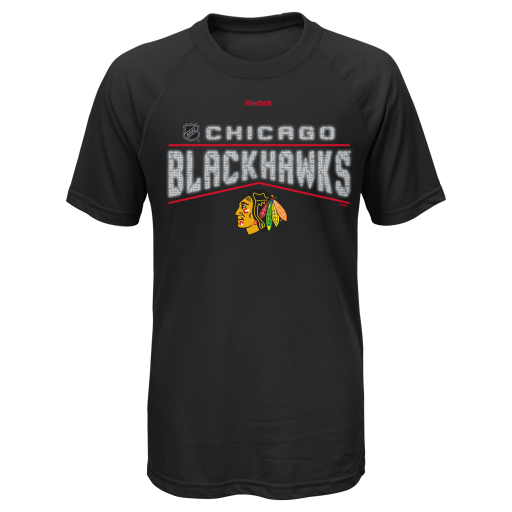 Mens Chicago Blackhawks Black TNT Ultimate Tee By Reebok