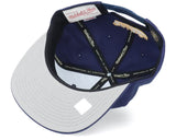 Mens NBA Denver Nuggets Navy Mitchell And Ness Basic Core Snapback Hat - Pro Jersey Sports