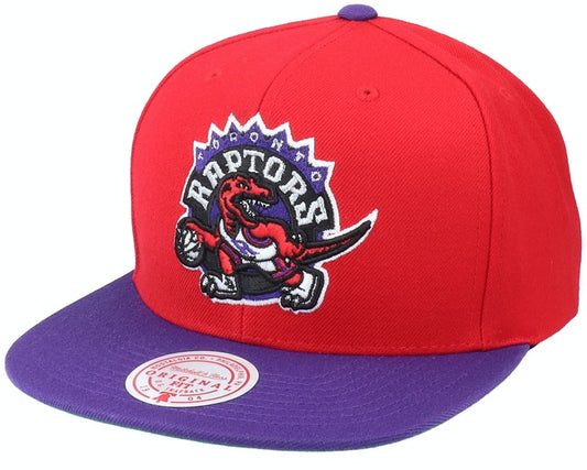 Men's Mitchell & Ness Toronto Raptors HWC Red/Purple Adjustable Snapback Hat