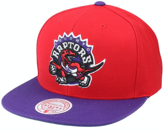 Men's Mitchell & Ness Toronto Raptors HWC Red/Purple Adjustable Snapback Hat - Pro Jersey Sports