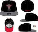 Men's Chicago Bulls Mitchell & Ness Hardwood Classics 2 Tone Black/Gray Reload 2.0 Dynasty Fitted Hat - Pro Jersey Sports