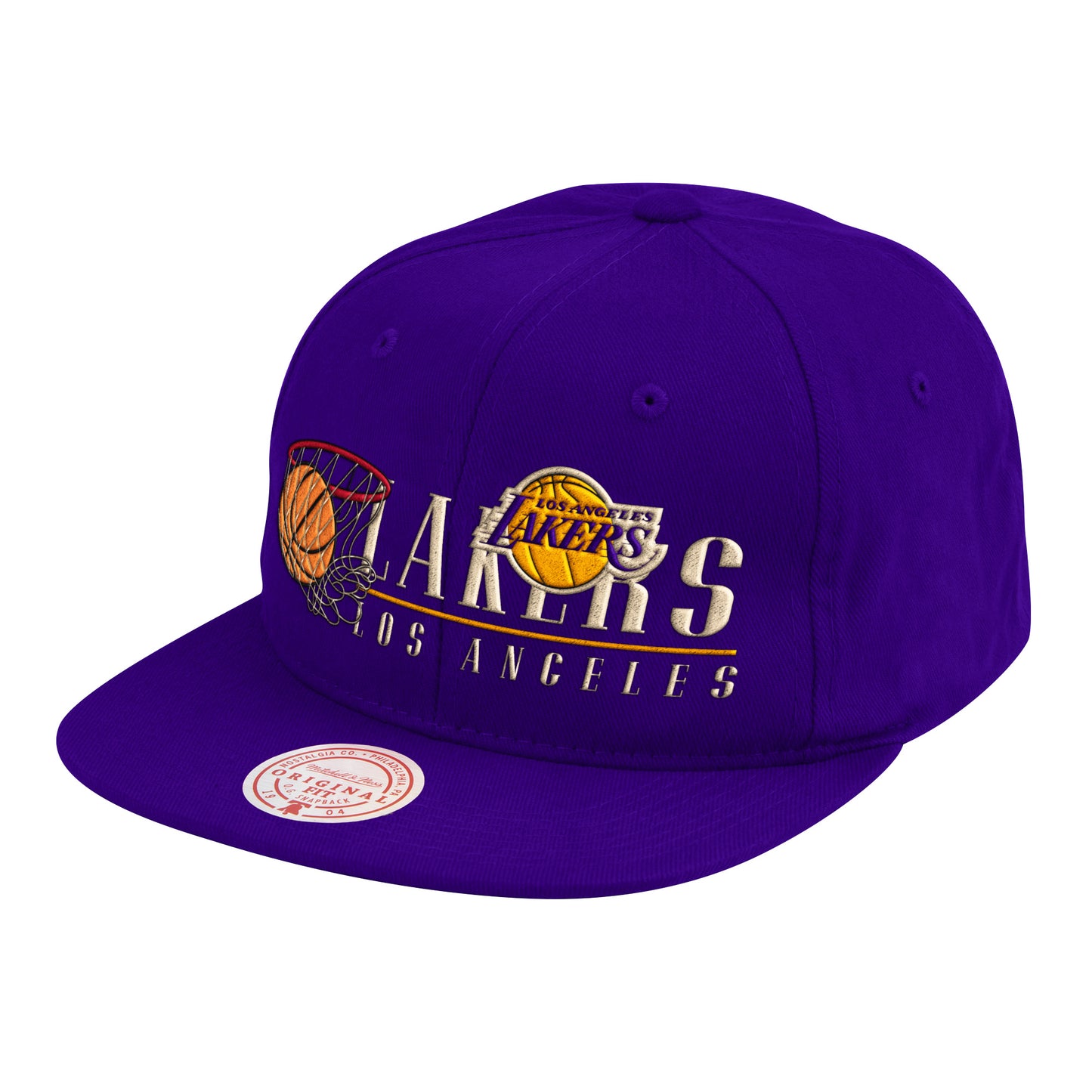 Mitchell & Ness Los Angeles Lakers Vintage 2 Purple Snapback Cap