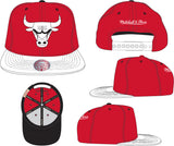 Men's Mitchell & Ness Chicago Bulls NBA Cardinal Red 2 Tone Adjustable Snapback Hat - Pro Jersey Sports
