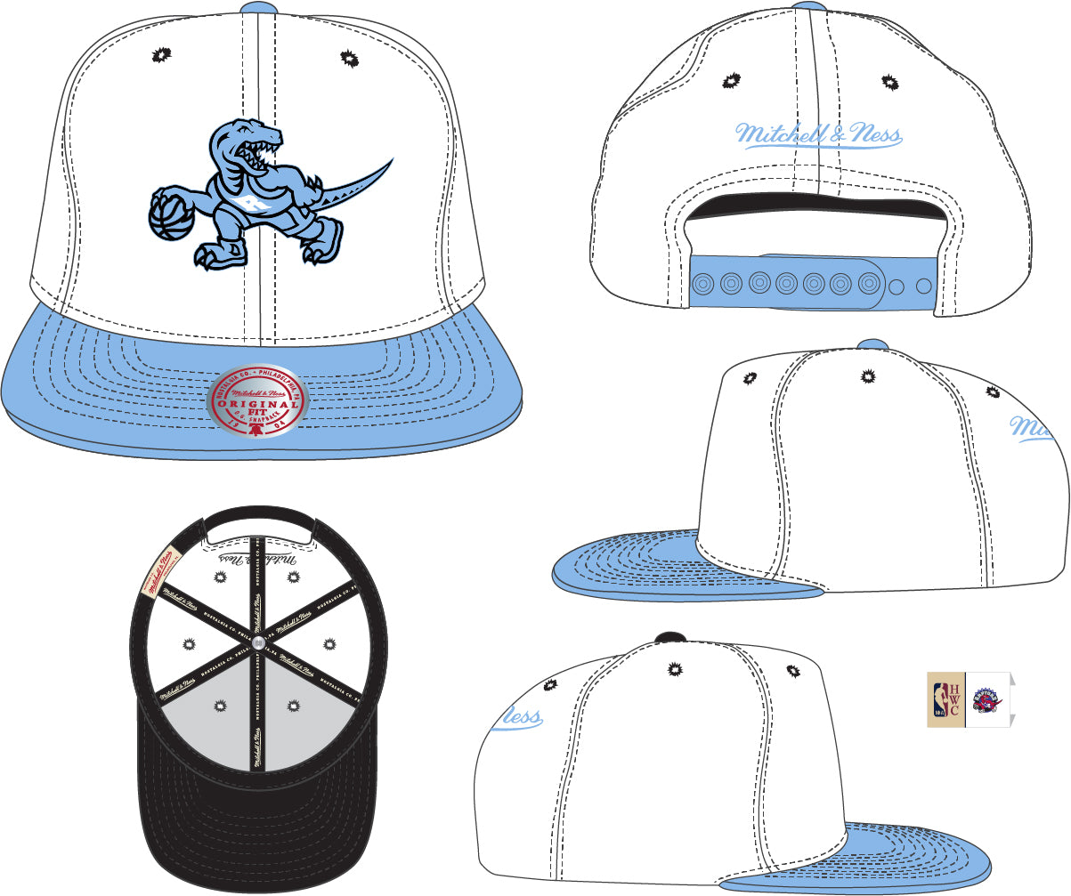Toronto Raptors NBA University Home 2 Tone HWC Mitchell & Ness Snapback Hat