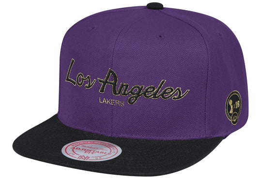 Los Angeles Lakers Mitchell & Ness NBA 17x City Champs Snapback Hat - Pro Jersey Sports