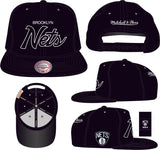 Men's Brooklyn Nets Black NBA Sports Specialty Snapback Adjustable Hat - Pro Jersey Sports