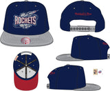 Houston Rockets Mitchell & Ness Hardwood Classics Reload 2.0 Snapback Hat - Navy/Gray - Pro Jersey Sports