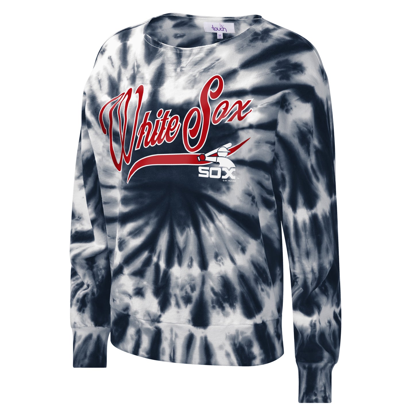 Women's Chicago White Sox Cooperstown Collection Tie Dye Navy Fleece Pullover