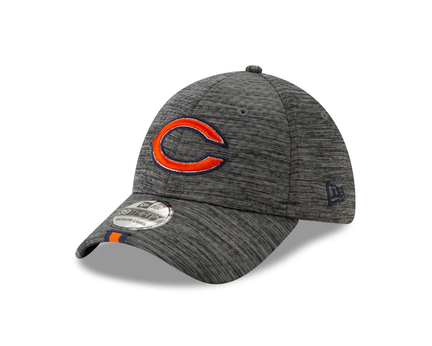 Chicago Bears NFL 2019 Graphite Training Camp 39THIRTY Flex Fit Hat By New Era