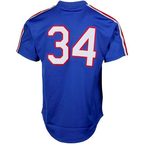 Men's Mitchell & Ness Nolan Ryan Royal Texas Rangers 1989 Authentic Cooperstown Collection Mesh Batting Practice Jersey