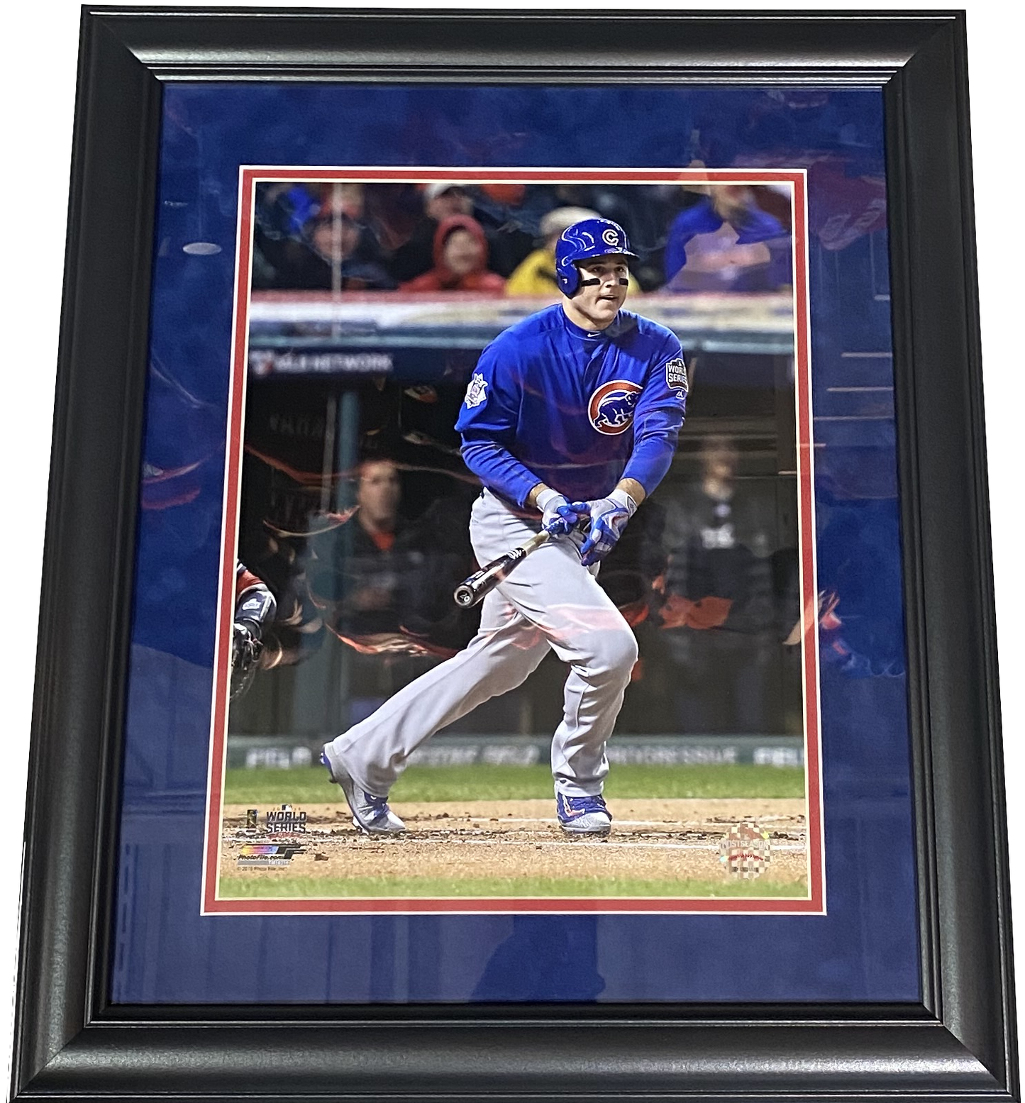 Chicago Cubs Anthony Rizzo "Alt Blue Jersey" 2016 World Series 18" x 21" Framed Photo
