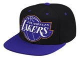 Mitchell & Ness Los Angeles Lakers Black/Purple XL Pop Team Adjustable Snapback Hat - Pro Jersey Sports