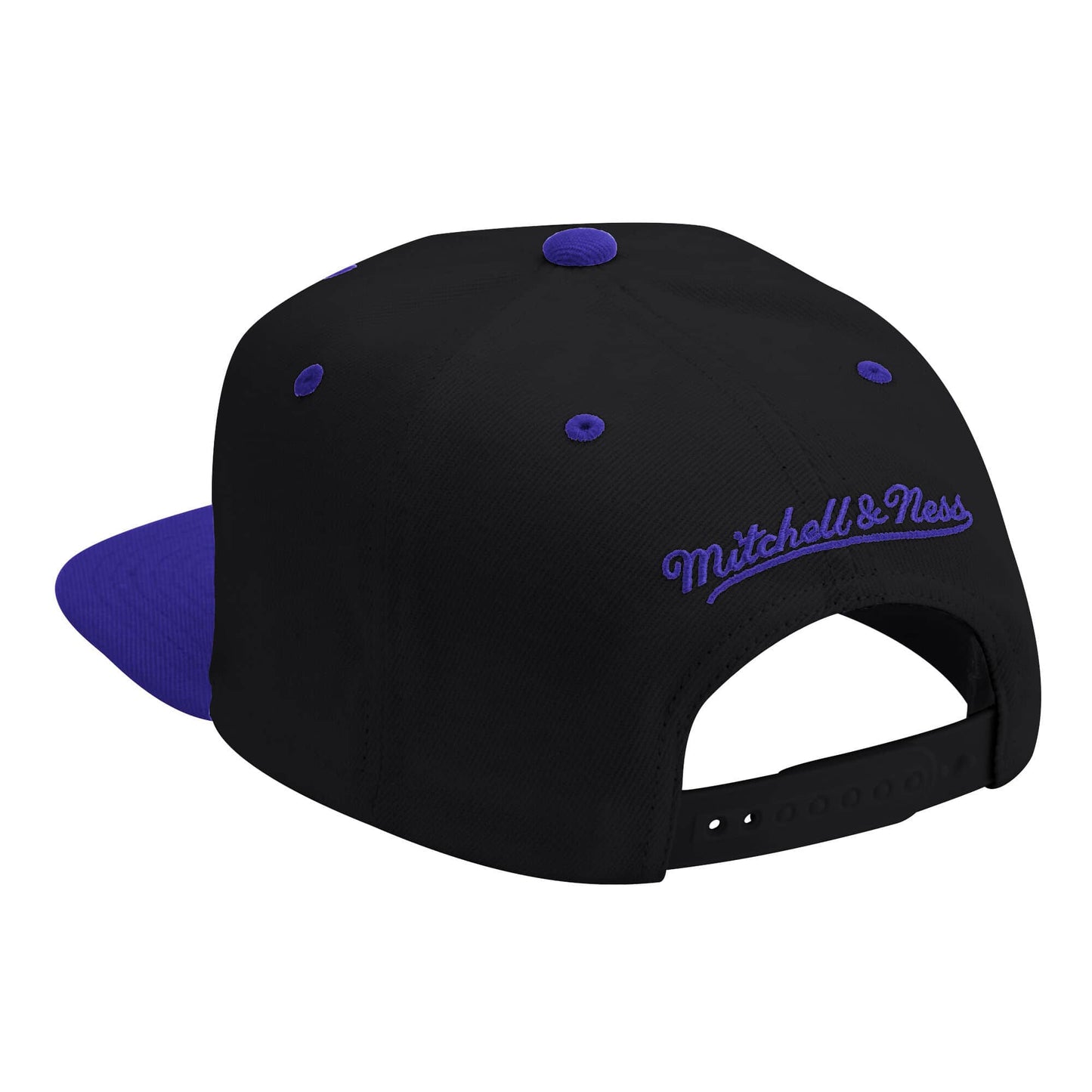 Mitchell & Ness Los Angeles Lakers Black/Purple XL Pop Team Adjustable Snapback Hat