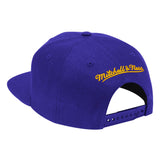 Mens NBA Los Angeles Lakers Purple Team Ground Snapback Hat By Mitchell And Ness - Pro Jersey Sports