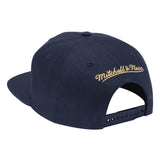 Mens NBA New Orleans Pelicans Navy Team Ground Snapback Hat By Mitchell And Ness - Pro Jersey Sports
