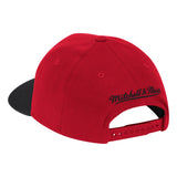 Mens NBA Houston Rockets Red/Black Wool 2 Tone Snapback Hat By Mitchell And Ness - Pro Jersey Sports