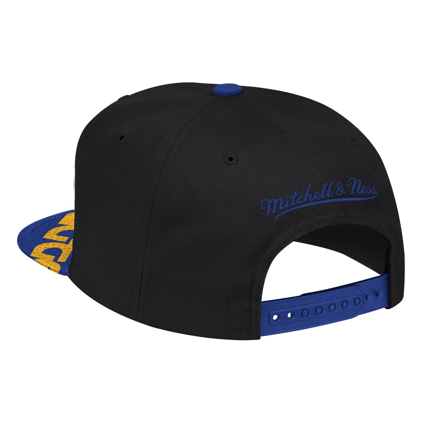 Men's Mitchell & Ness Black/Royal Denver Nuggets Hardwood Classics Snapshot Adjustable Snapback Hat