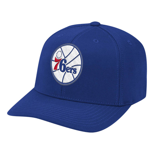 Mens NBA Philadelphia 76ers Royal Zigm Zagm Stretch Snapback Hat By Mitchell And Ness