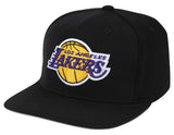 NBA Los Angeles Lakers Black Downtime Classic Redline Snapback Snapback Hat By Mitchell And Ness - Pro Jersey Sports