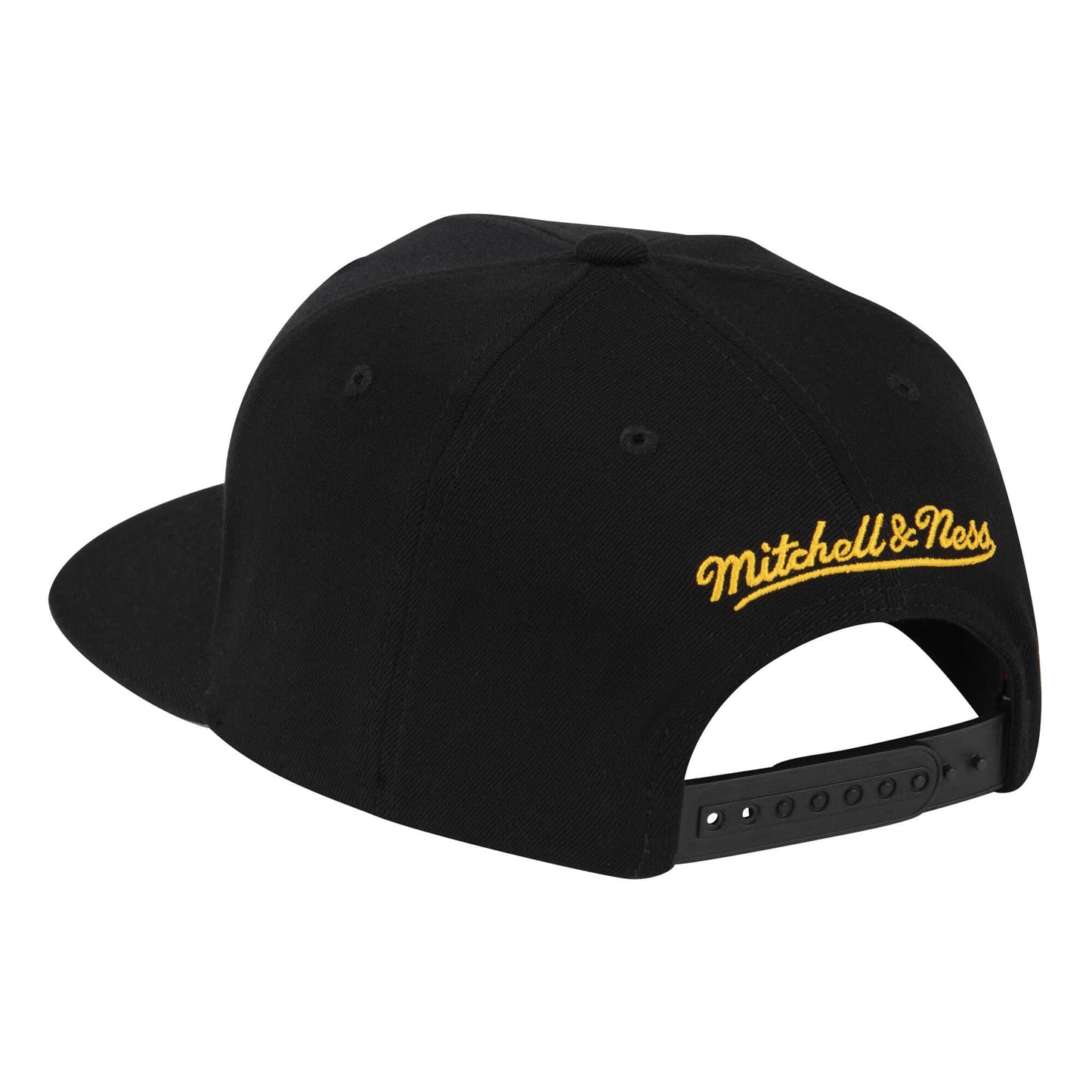 NBA Los Angeles Lakers Black Downtime Classic Redline Snapback Snapback Hat By Mitchell And Ness