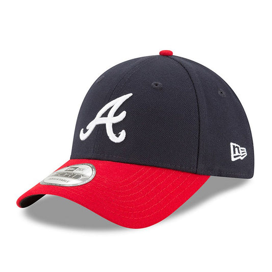 Men's Atlanta Braves New Era Navy/Red League 9FORTY Adjustable Game Hat