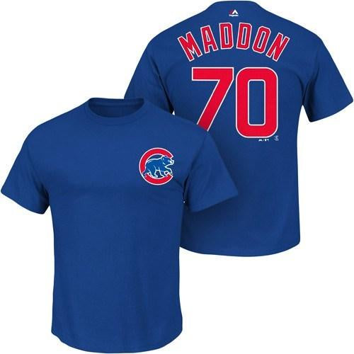 Men's Chicago Cubs  Joe Maddon Name & Number T-Shirt