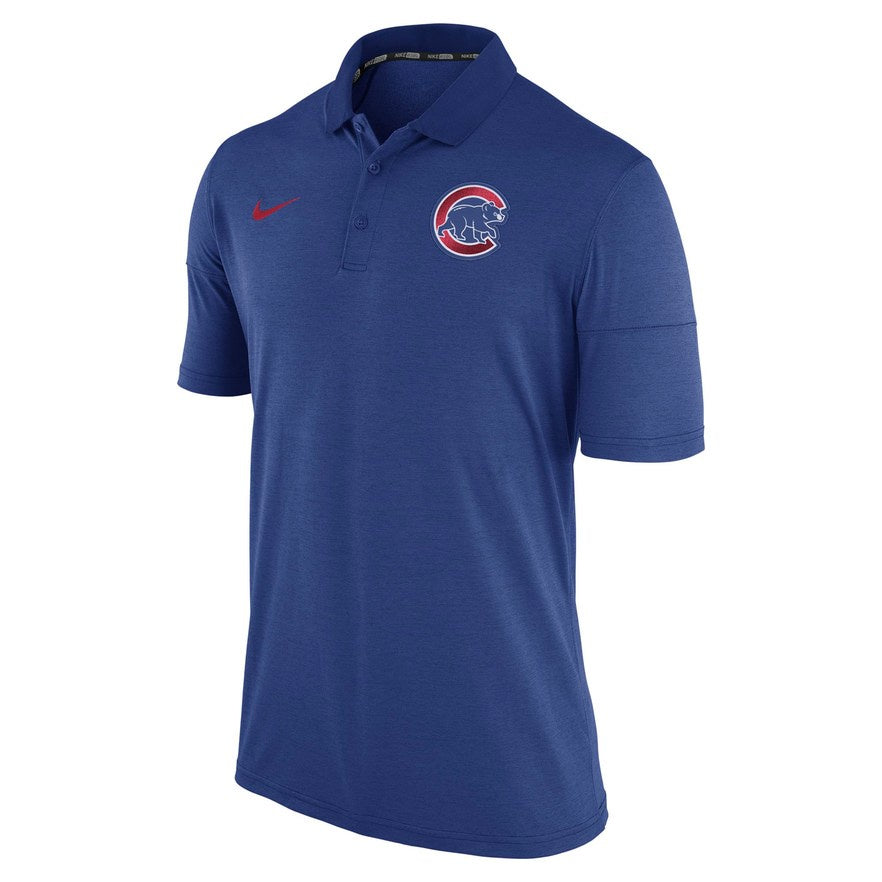 Men's Nike Chicago Cubs Heathered Dri-FIT Polo