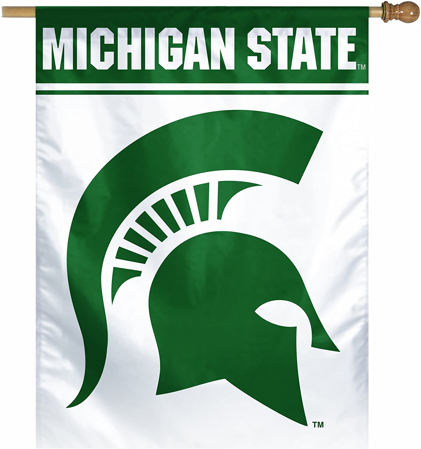 Michigan State Spartans Vertical 27X37 Flag By Wincraft