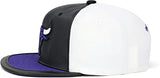 Chicago Bulls Day One Black/ White/ Purple Mitchell & Ness Snapback Hat - Pro Jersey Sports