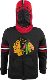 Chicago Blackhawks Youth NHL Reebok "Goalie Mask" Full Zip Sweatshirt - Pro Jersey Sports