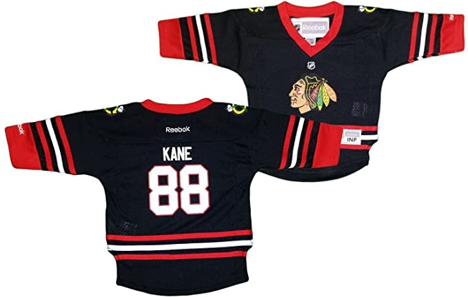 Chicago Blackhawks Patrick Kane Infant(12M-24M) Black Alternate Replica Blank Jersey