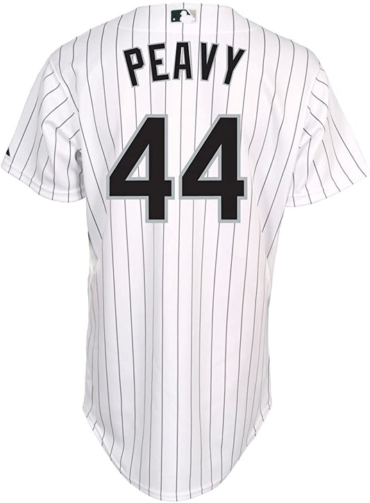 Men's Chicago White Sox Authentic Jake Peavy Home White Jersey