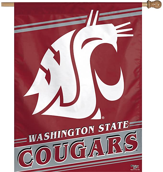 Washington State Cougars 27" x 37" Vertical Flag