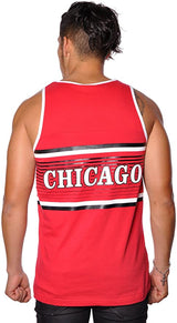 Men's Chicago Bulls Red Mitchell & Ness NBA Surprise Win Tank Top - Pro Jersey Sports
