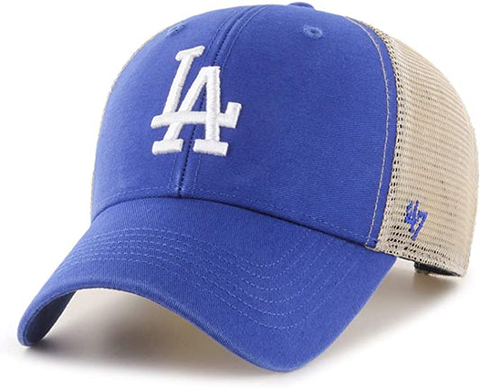 '47 Brand Los Angeles Dodgers Royal/Natural Flagship Wash Adjustable Mesh Back Hat - Pro Jersey Sports
