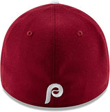Men's New Era Maroon Philadelphia Phillies Alternate 2 Team Classic 39THIRTY Flex Hat - Pro Jersey Sports