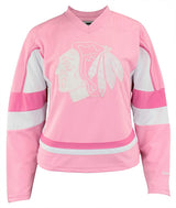 Youth Girls Chicago Blackhawks Pink Replica Player Jersey - Pro Jersey Sports