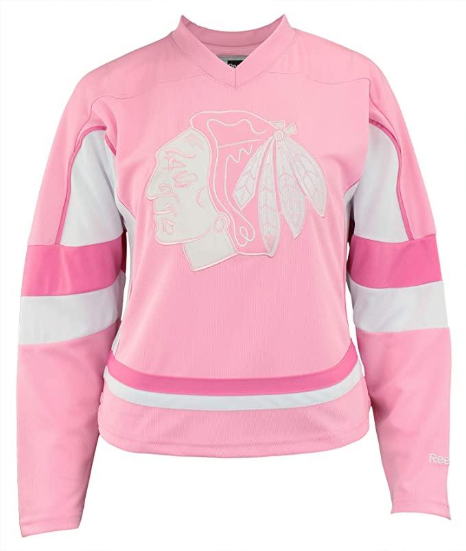 Youth Girls Patrick Sharp Chicago Blackhawks Pink Replica Player Jersey