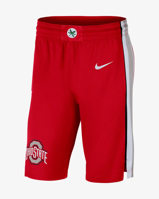 Men's Nike NCAA Ohio State Buckeyes Red Basketball Shorts
