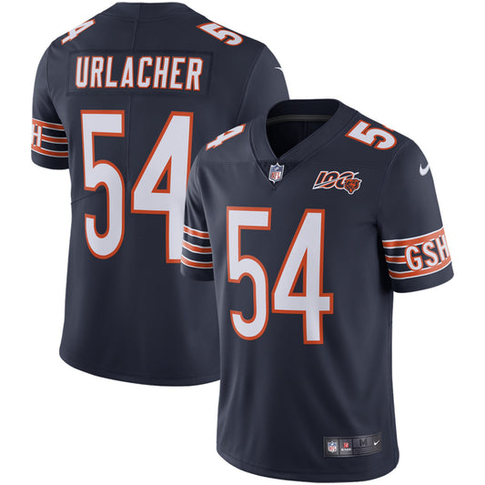 Men's Chicago Bears Brian Urlacher Nike Navy 100th Season Retired Limited Jersey