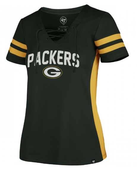 Women's Green Bay Packers  '47 Turnover V-Neck Top
